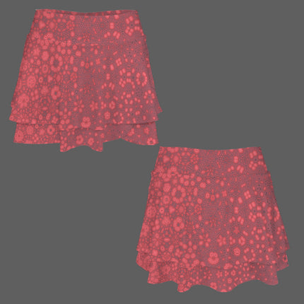 Ruffled Pocket Sports Skirt Red Milkweed