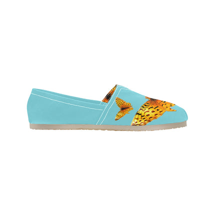 Espadrilles Canvas Butterflies Turquoise