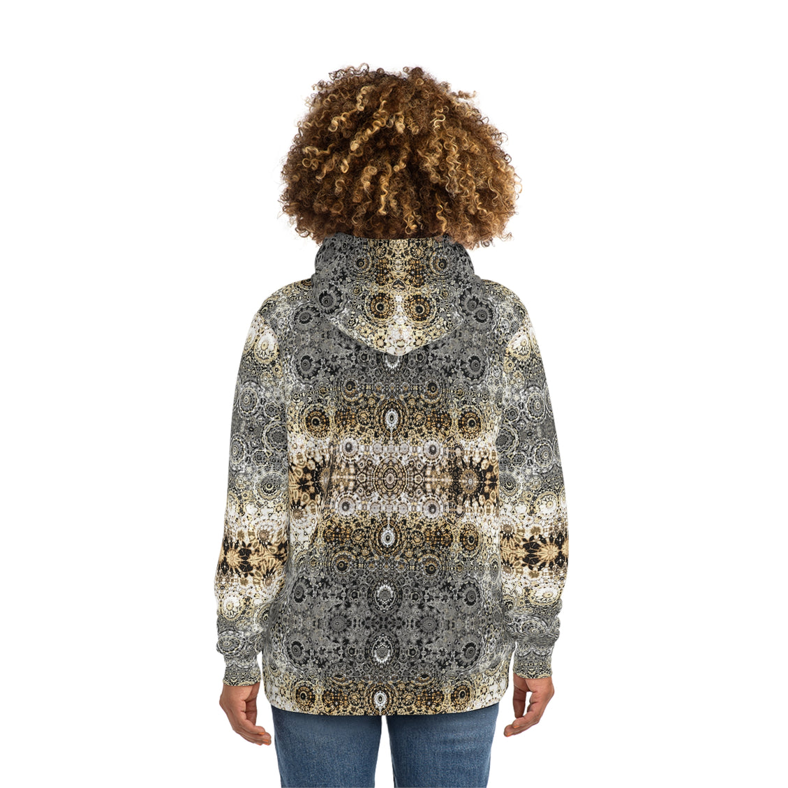 Fashion Hoodie (AOP) Shimmering Feathers