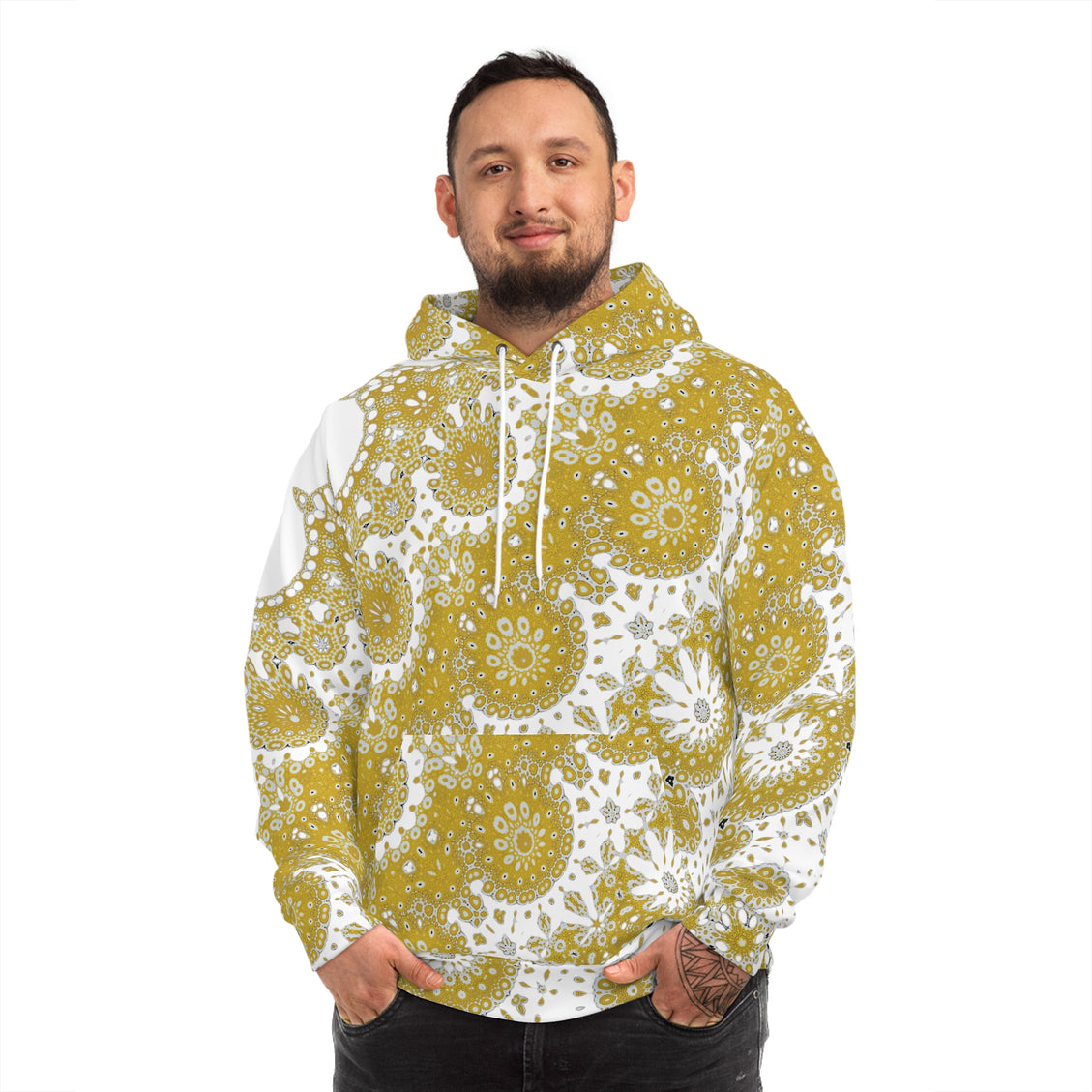 Fashion Hoodie (AOP) Sunflower Geometric