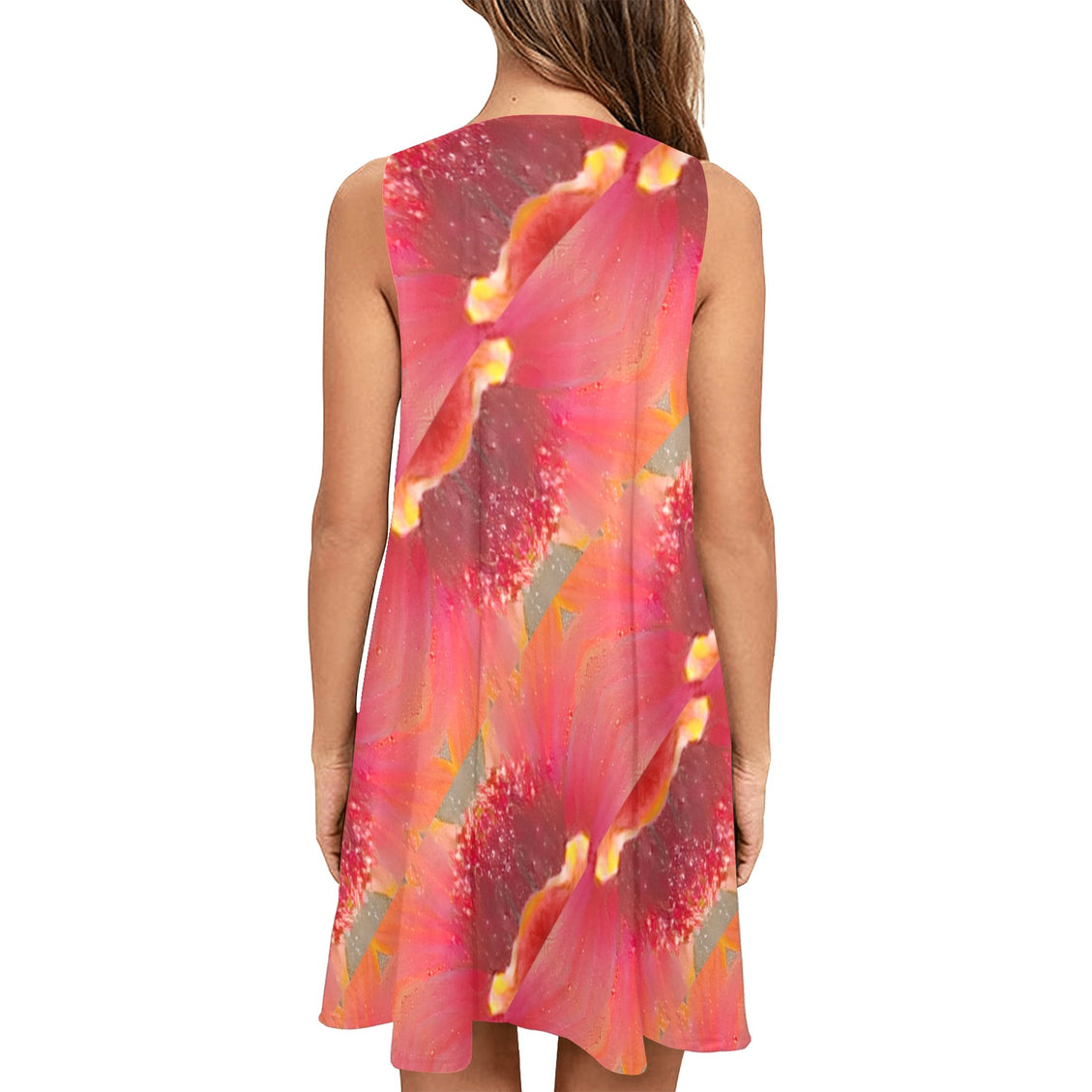 Tank Dress Indian Blanket Flower Abstract