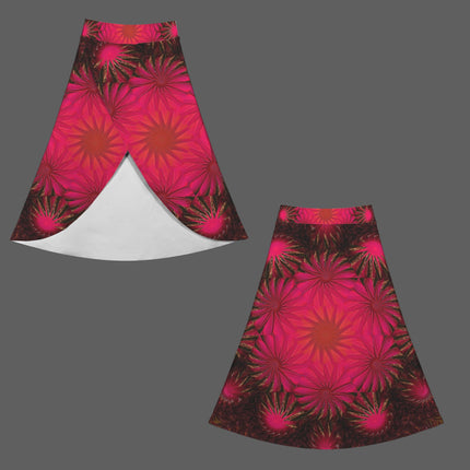 Skort Fuchsia and Black Medallion