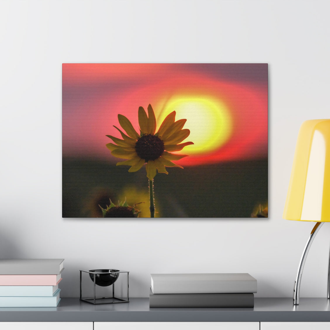 Canvas Gallery Wraps Sunflower Sunset Western South Dakota