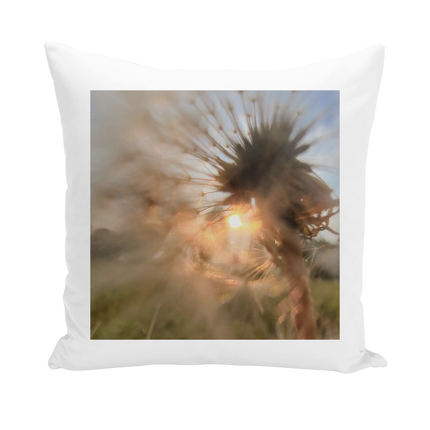 Dandelion in the Sun Throw Pillows