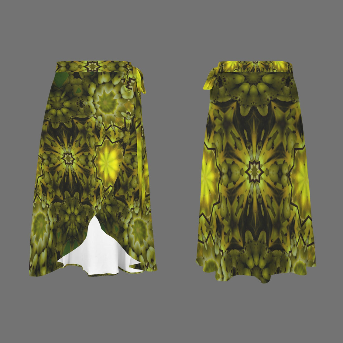 Tie Waist Wrap Skirt Forest