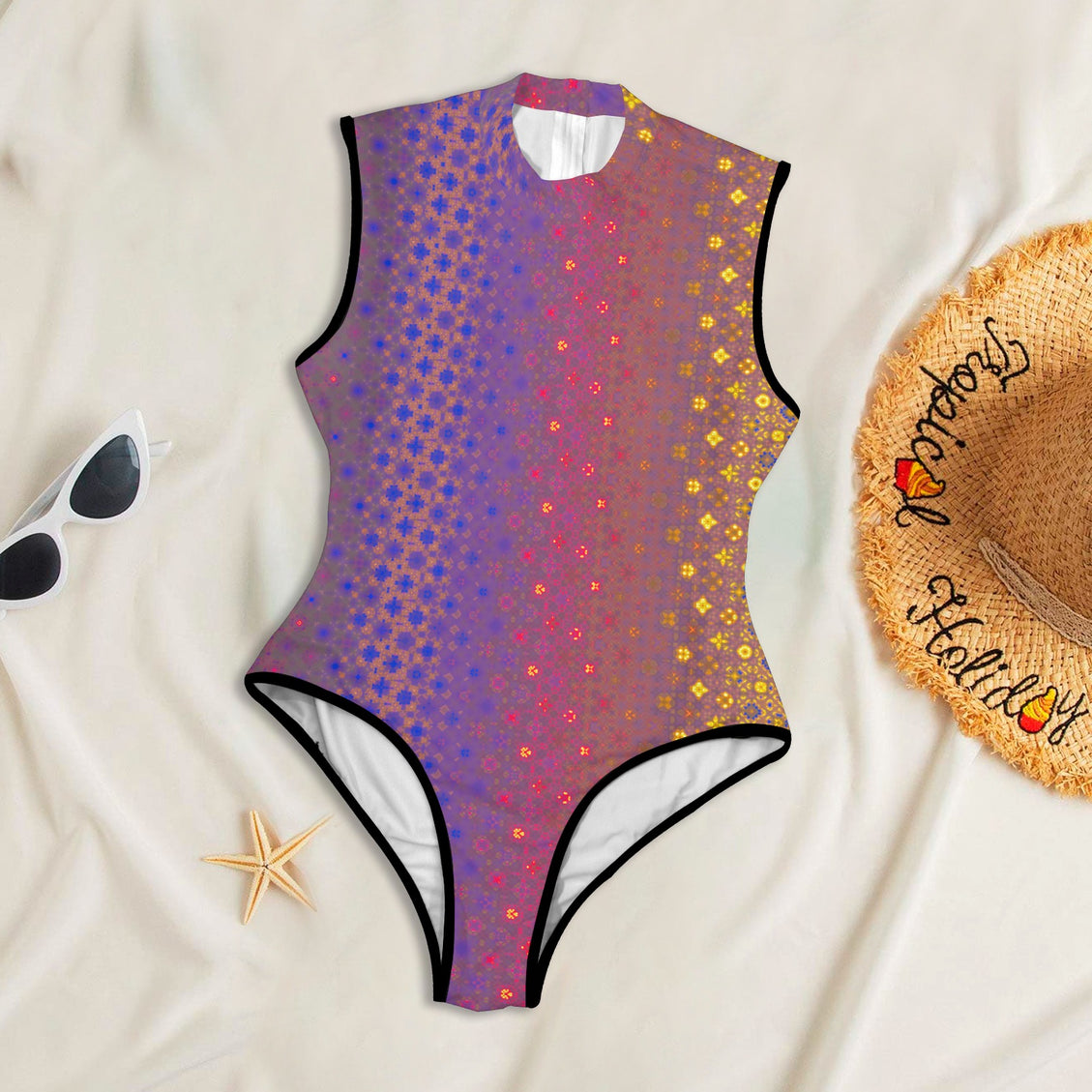 One Piece Back Zip Paddlesuit Festive