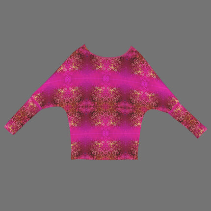 Batwing Long Sleeve Top Orchids