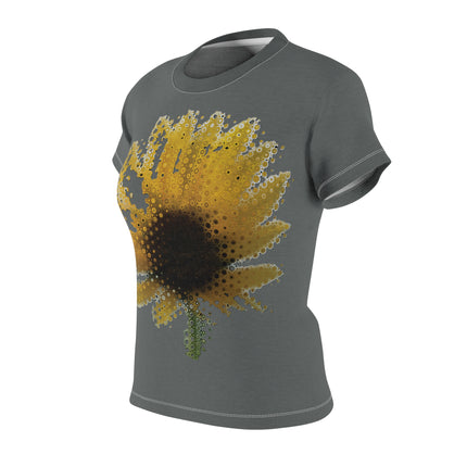 Women's Cut & Sew Tee (AOP) Sunflower Dark Gray