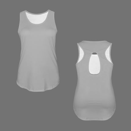 Racer Back Tank Gray