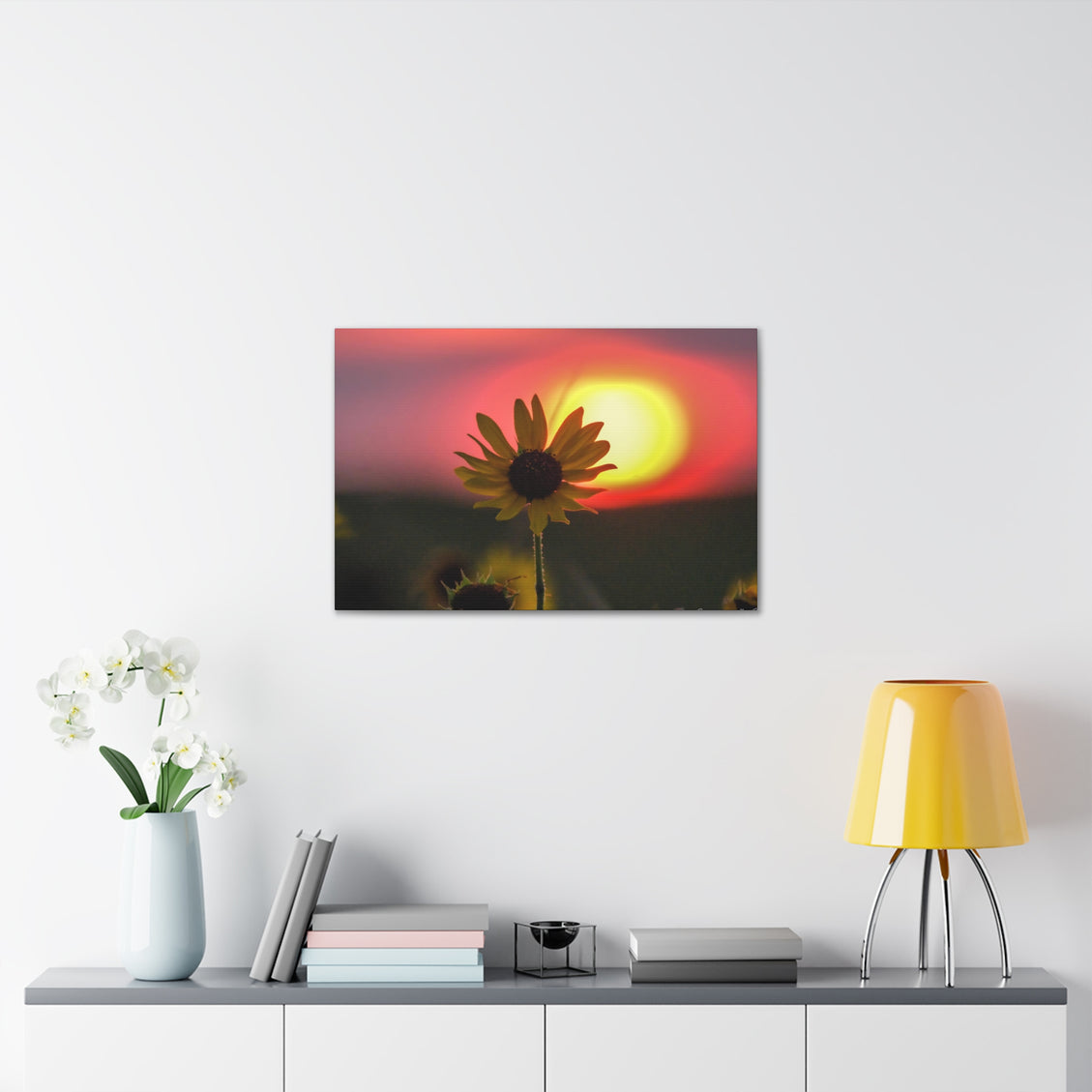 Canvas Gallery Wraps Sunflower Sunset Western South Dakota