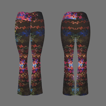 Flare Leggings Glass Multi Black