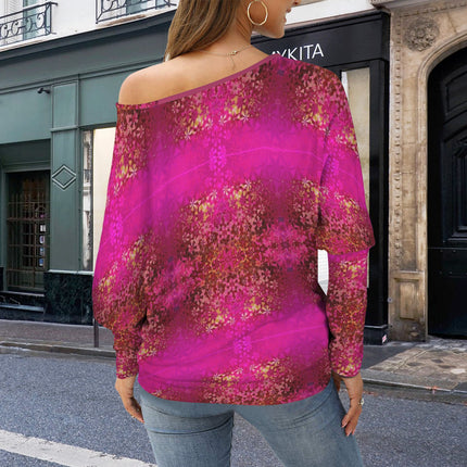 Batwing Long Sleeve Top Orchids