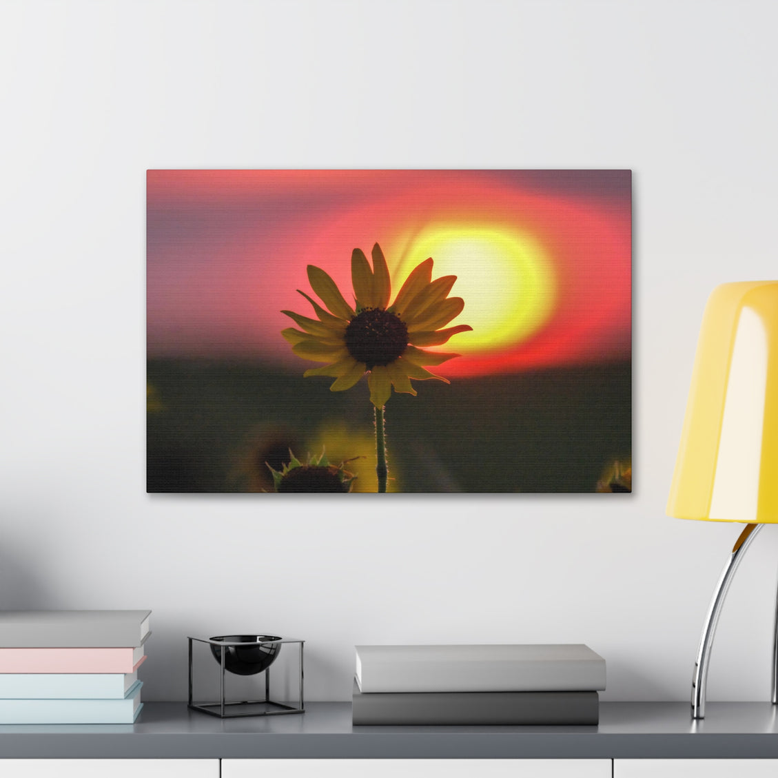 Canvas Gallery Wraps Sunflower Sunset Western South Dakota