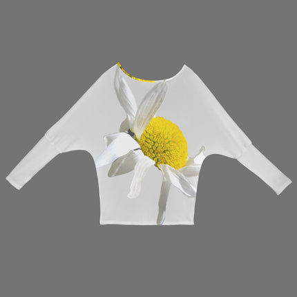 Batwing Long Sleeve Sweater Daisy Gray