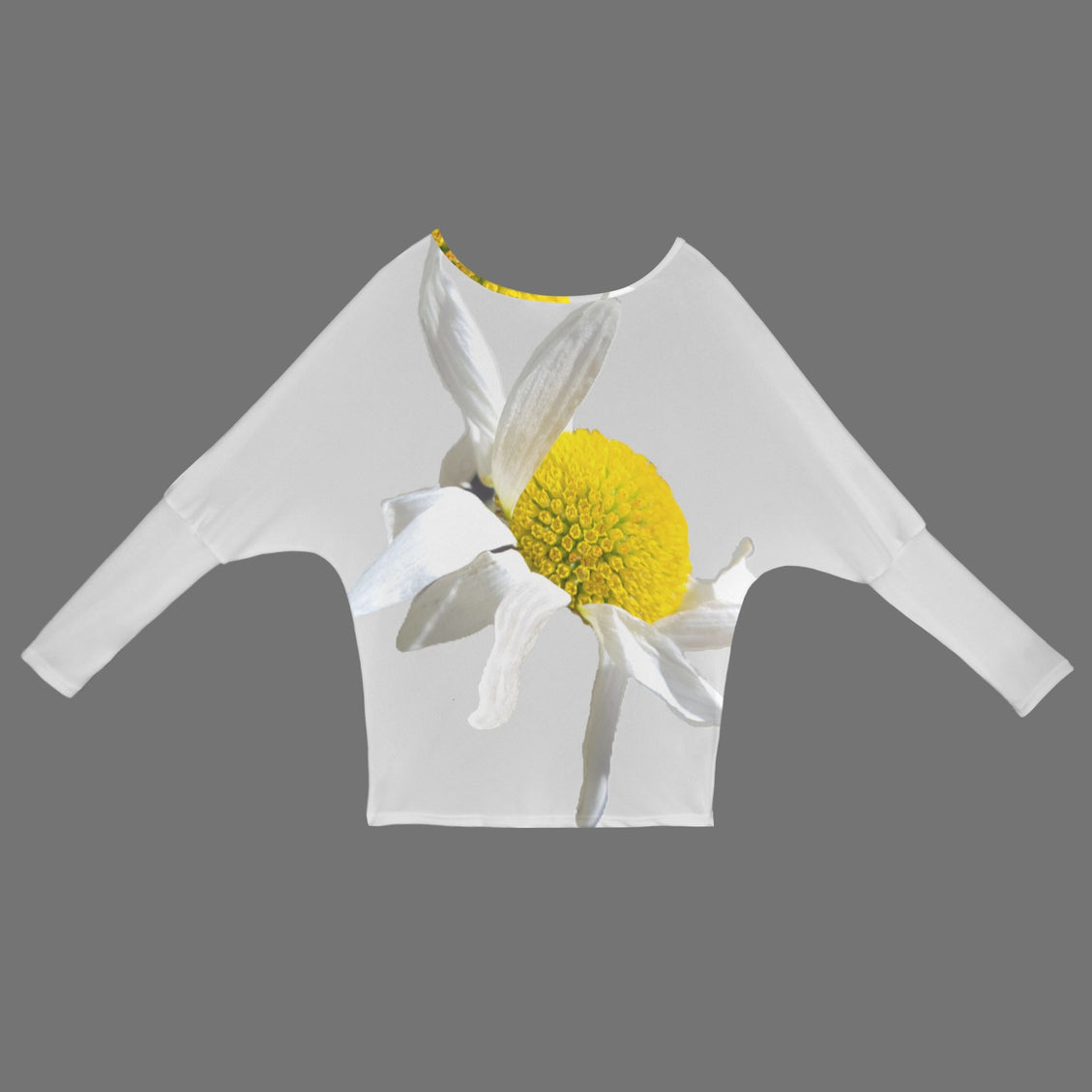 Batwing Long Sleeve Sweater Daisy Gray