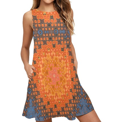 Tank Dress Orange Lily Mandela