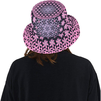 Bucket Hat Unisex Summerville Sunset Lavendar and PInk