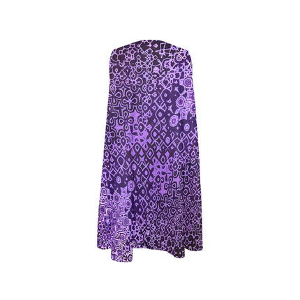 Tank Dress Purple and Black Abstract