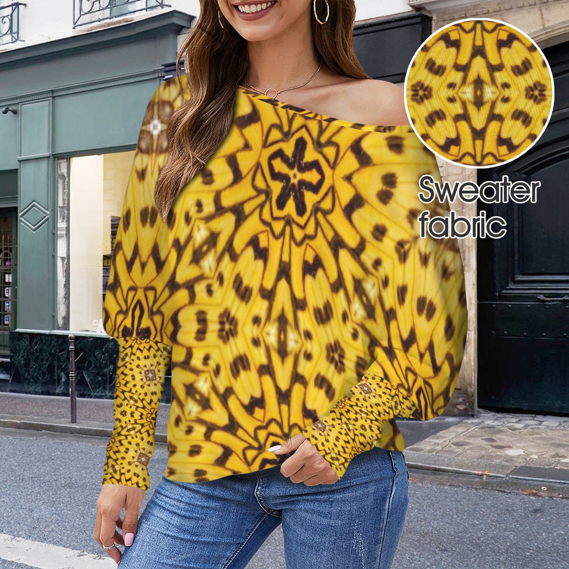 Batwing Long Sleeve Top Butterfly