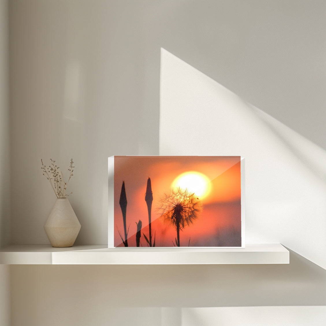 Acrylic Block - Milkweed Sunset