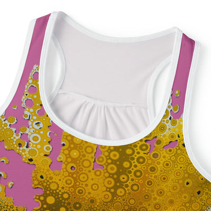 Women's Tank Top (AOP) Sunflower Pink