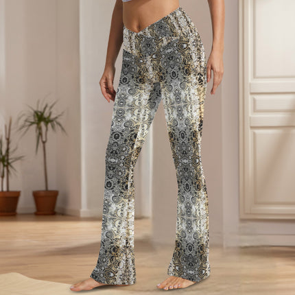 Flare Leggings Shimmering Feathers