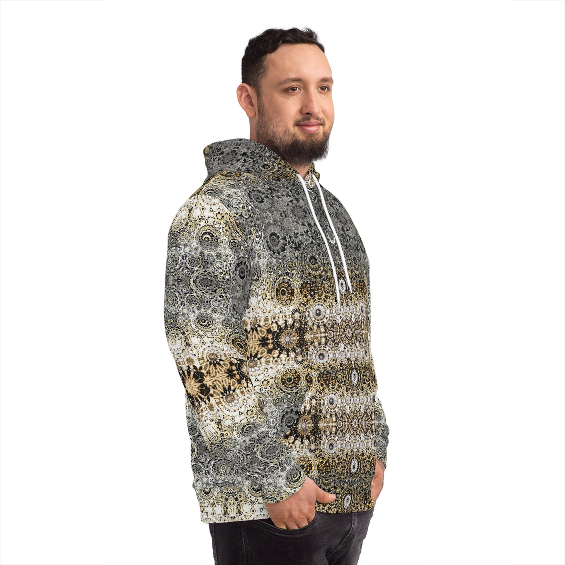 Fashion Hoodie (AOP) Shimmering Feathers