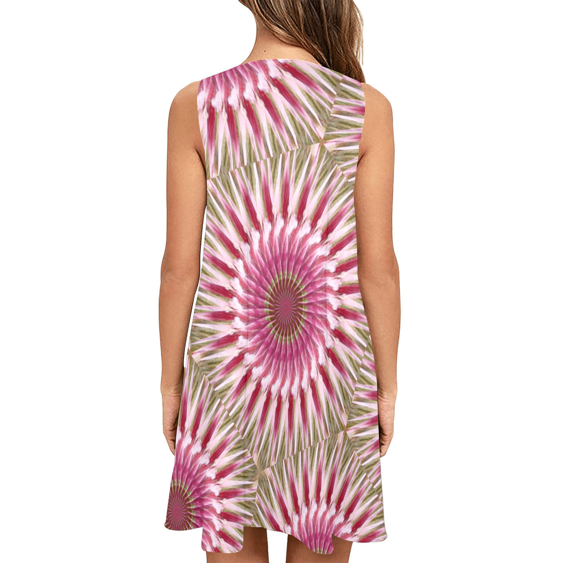 Tank Dress Milkweed Swirl Abstract