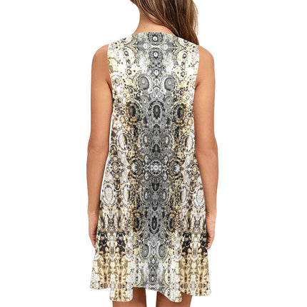 Tank Dress Shimmering Feathers