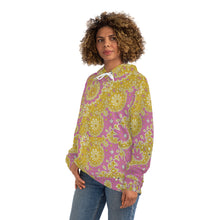 Carica l&#39;immagine nel visualizzatore di Gallery, Fashion Hoodie (AOP) Sunflower Geometric Pink
