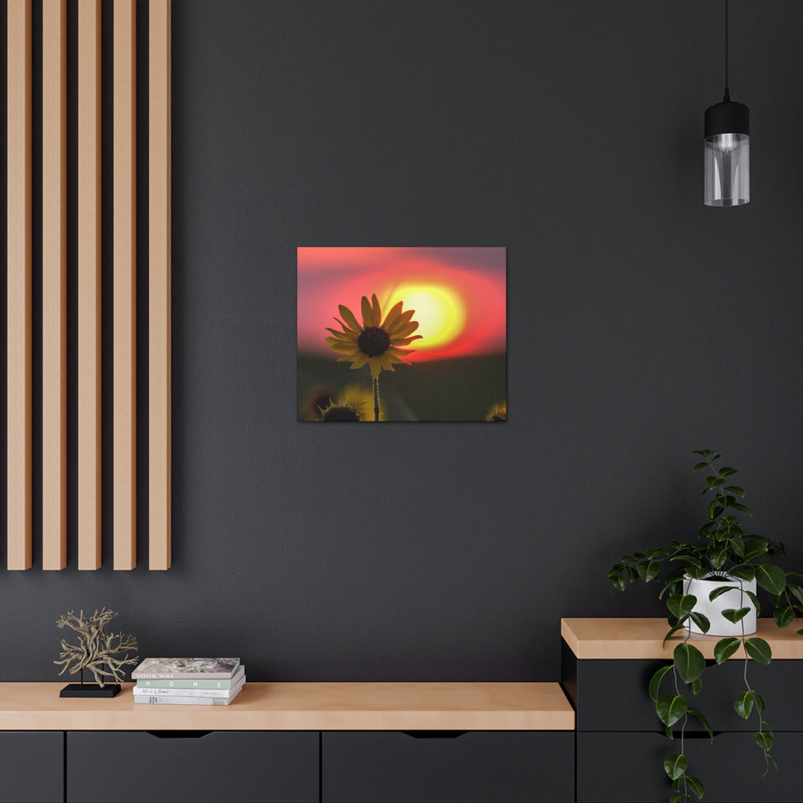 Canvas Gallery Wraps Sunflower Sunset Western South Dakota