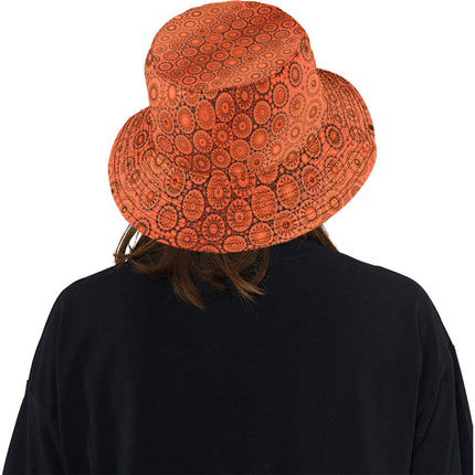 Bucket Hat Unisex Sunset Orange