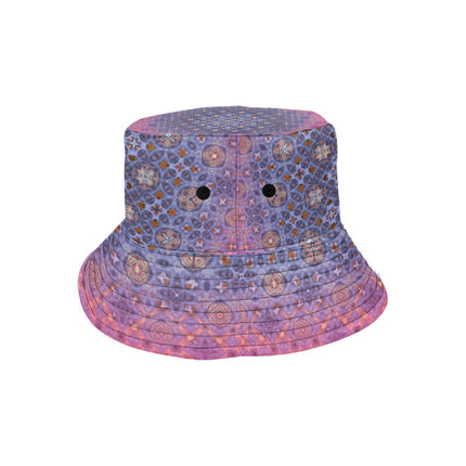 Bucket Hat Unisex Pheasant Feathers Pink Mandela