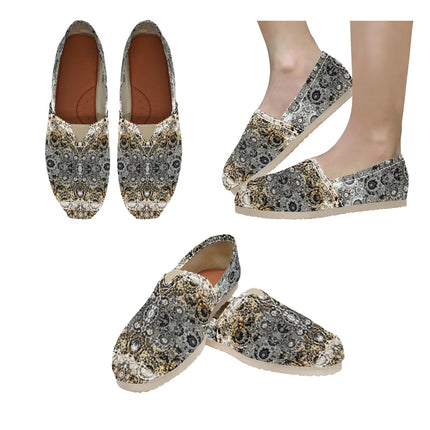 Espadrilles Canvas Shimmering Feathers