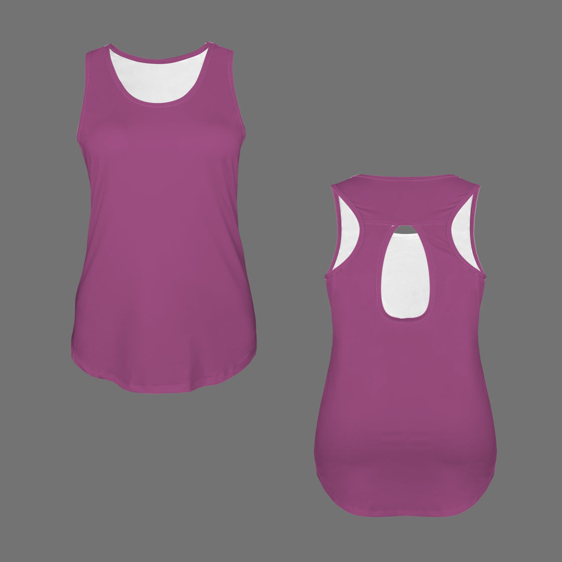 Racer Back Tank Cranberry