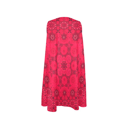 Tank Dress Red Hollyhocks