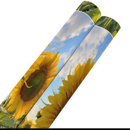 Gift Wrap 2 Rolls Sunflowers Blue Sky Gift Wrapping Paper 58"x 22.5"(2 Rolls)