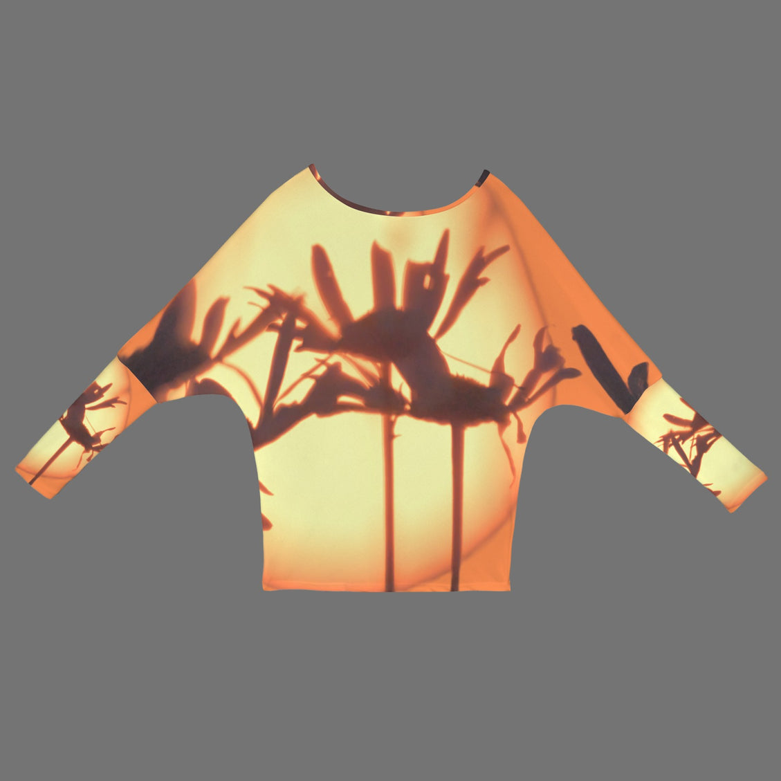 Batwing Long Sleeve Top Asters at Sunset