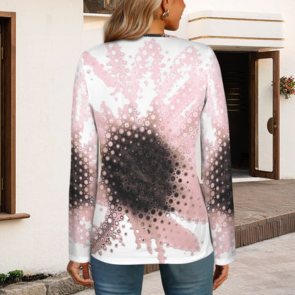 Long Sleeve Zip Top Sunflower Pink