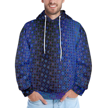 Men's Hoodie Blue Lights