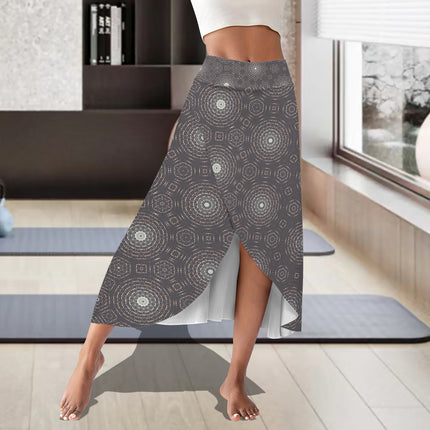 Skort Carnival Tile Charcoal Geometric