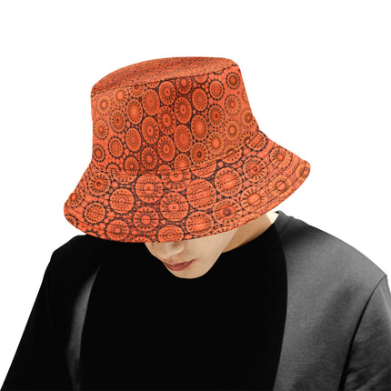 Bucket Hat Unisex Sunset Orange