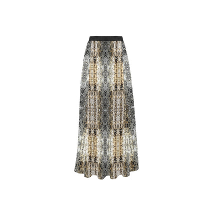 Beach Cover Up Split Skirt Shimmering Feathers