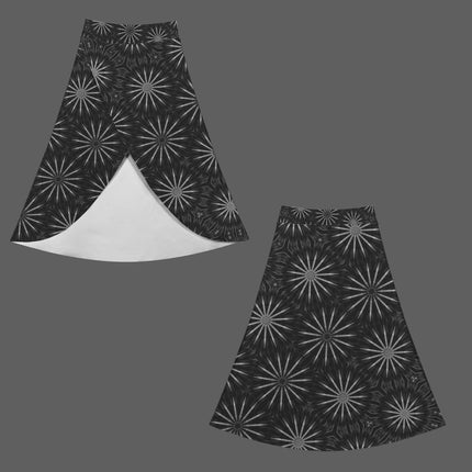 Skort Black and White Geometric