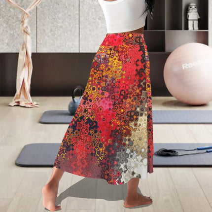 Skort Red Multi Mosaic