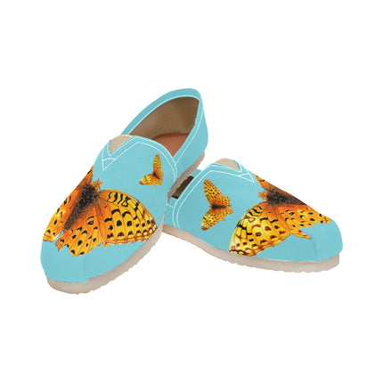 Espadrilles Canvas Butterflies Turquoise