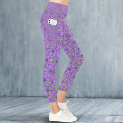 High Waist Pockets Yoga Leggings Dames Rocket