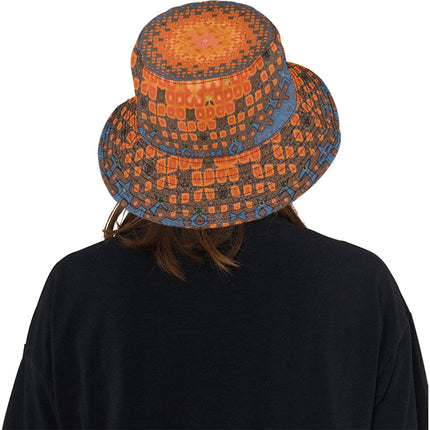 Bucket Hat Unisex Orange Lily Mandela