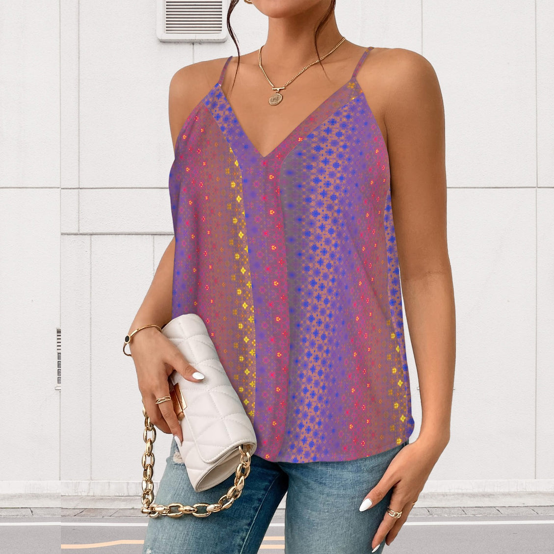 V Neck Cami Festive