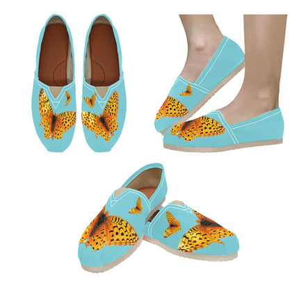 Espadrilles Canvas Butterflies Turquoise